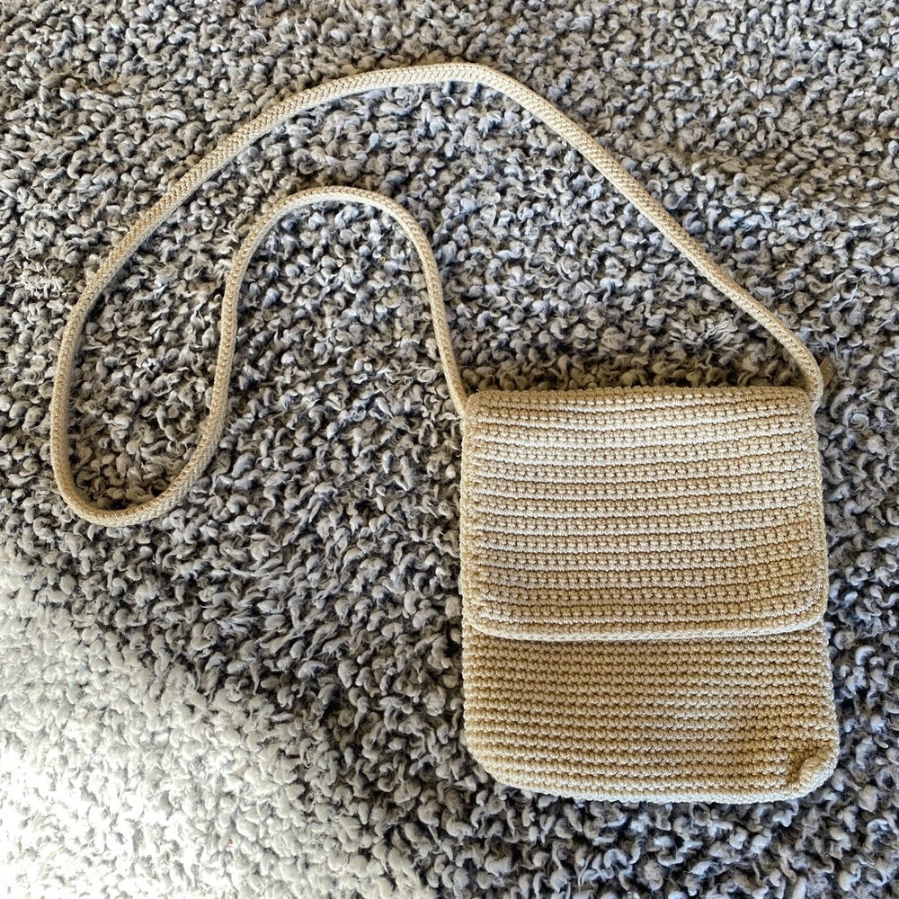 White Knit Crossbody from the Sak